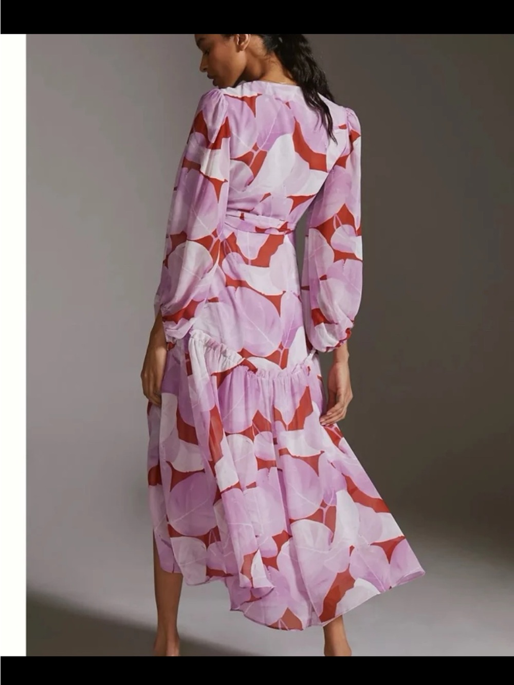 Anthropologie Hutch Geo Wrap Maxi Dress size Small - Picture 5 of 12